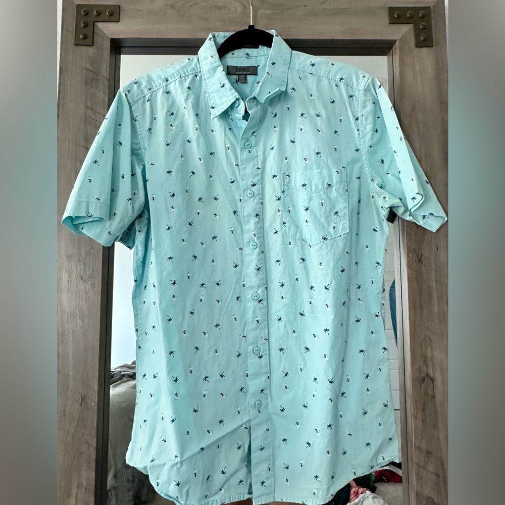 Hula girl button down